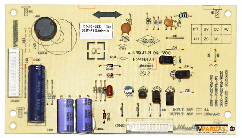  168p-p39dwm-w1, 5800-p42dwm-w030, Ver00.03, 168p-p39dwm-hcw1, Led Driver Board, Chihsin, V390hj1-p01