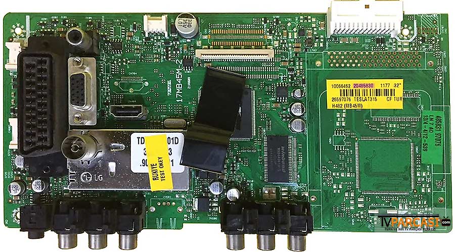  20485830, 17mb45m-2, Main Board, T315ves450-6u B6 V1, Vestel 32vh3000 32 Lcd Tv