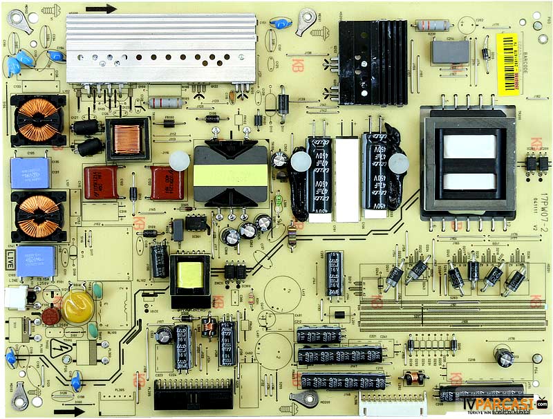  23050186, 17pw07-2, Power Board, Lc420eun-sff4, 6900l-0605e, Fınlux 42fx8440f 3d Smart, Regal Le42f8440s 3d Smart
