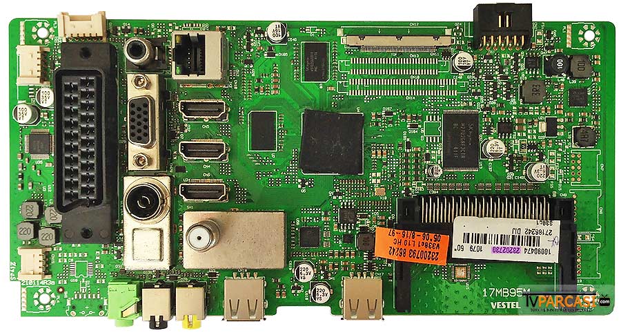  23202730, 23200793, 17mb95m, Main Board, Vestel Smart 50pf7175 127 Ekran Led Tv