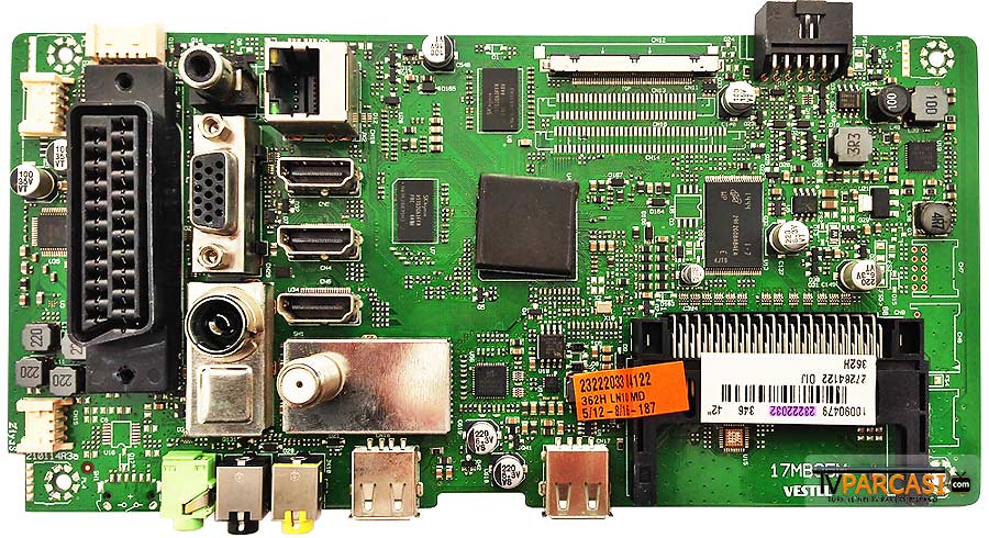  23222032, 23222033, 17mb95m, 210114r3a, Vestel Main Board, Ves420unvl-3d-s02, 23239621, Vestel 3d Smart 42pf8175 42 Led Tv