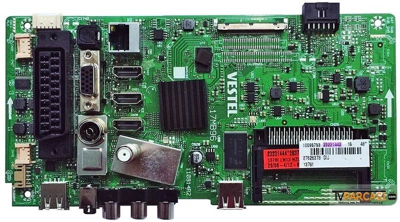  23231442, 23231444, 17mb96, Lc420euf-sdpx, Ves480unvs-3d-m01, Vestel 3d Smart 48fa8200 48 Led Tv