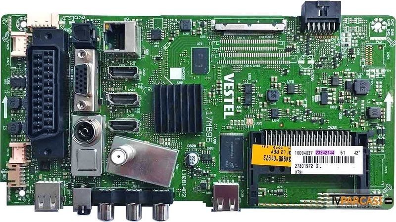  23242144, 23234985, 17mb96, Ves420unvl-2d-s02, 23240187, 23254118, Vestel Smart 42fa7500 42 Led Tv