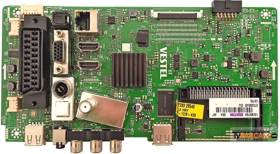  23247759, 23227283, 17mb96, 110814r2, Main Board, Ves400unvs-2d-n02, 23247529, Vestel Smart 40fa7100 40 Led Tv
