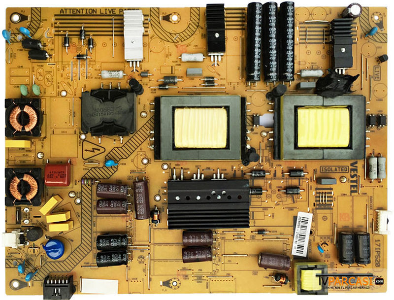  23266264, 23288284, 17ıps20, Psu, Power Board, Ves550qdes-3d-u01, Vestel 4k 3d Smart 55ua9300 55 Led Tv