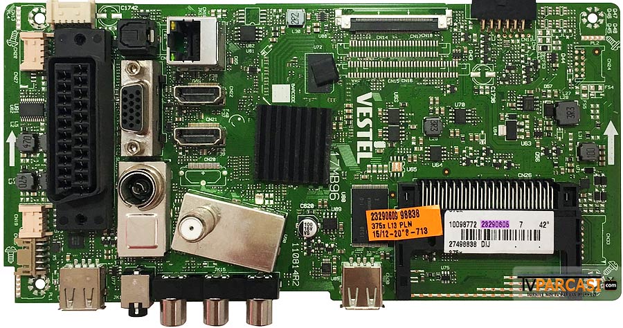  23290605, 23290609, 17mb96, Ves420undl-2d-n03, Vestel 42fa7200 42 Inch Fhd Smart Led Tv, Vestel 42fa8000 106 Ekran 3d Led Tv