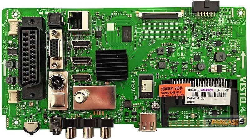  23348659, 23348661, 17mb97, 260215r2, Main Board, Vestel, Ves490undl-2d-n11, 23334181, 23303867, Seg 49sc7600 49 Smart Led Tv