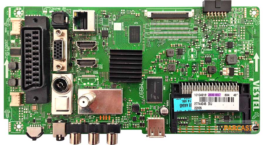  23351557, 23351558, 17mb97, 260215r2, Main Board, Ves430undl-2d-n12, 23298745, Seg 43sc7600 43 Smart Led Tv