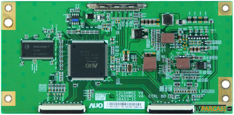  55.31t03.072, 5531t03072, T315xw02 V9, T260xw02 Va Ctrl Bd, 06a531c, T-con Board, Auo, T315xw02 V9