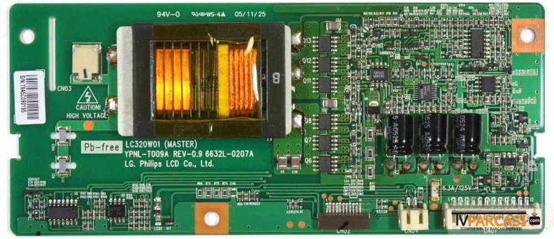  6632l-0207a, Ypnl-t009a, Lc320w01 (master), Lc320w01-sl01