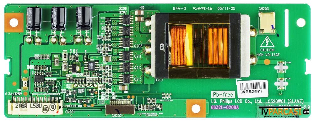  6632l-0208a, Ypnl-t009b, Lc320w01, Lc320w01-sl01, 6900l-0165a
