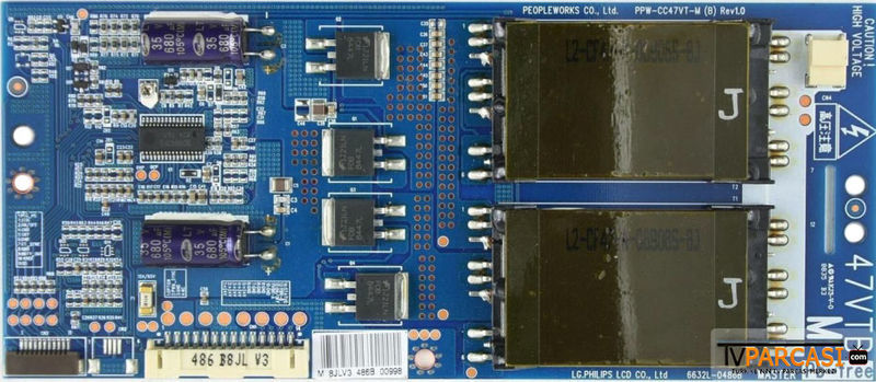 6632l-0486b, Ppw-cc47vt-m (b) Rev1.0, 47vtb, Lg.philips Lcd, Lc470wud-saa1, Lc470wun-sac1, Backlight Inverter Master, Lg 47lg5010