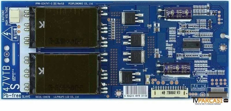  6632l-0487b, Ppw-cc47vt-s (b) Rev1.0, 47vtb, Lg.philips Lcd, Lc470wud-saa1, Lc470wun-sac1, Backlight Inverter Slave, Lg 47lg5010