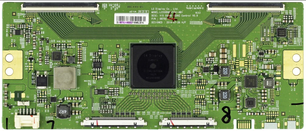  6870c-0546a, 6871l-4003c, Lc550dqf-fha1-8b1, Tpt550u2-eqlsja.g, Philips 55pus6501-12, 55pus6561-12, 55pus7101-12,