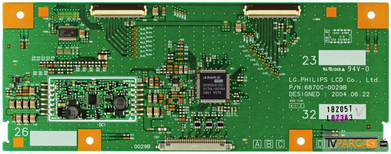  6871l-0673a, 6870c-0029b, T-con Board, Control Board, Ctrl Board, Lc320w01-a6k1, Philips 32pf4320-10, Philips 32pf5320-28, Philips 32pf7320a-37, Philips 32pf9630a-37