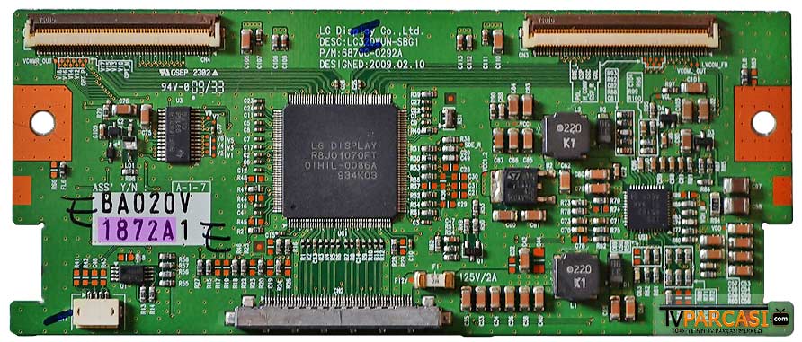  6871l-1872a, 6870c-0292a, Lc320wun-sbg1, Lg T-con Board