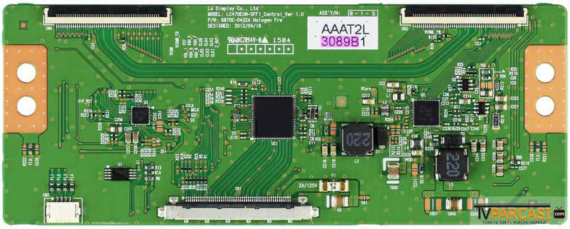  6871l-3089b, 6870c-0432a, Lc470eun-sff1-control-ver 1.0, Lc550eun-sfm2, T Con Board, T-con Kartı, Lcd Kontrol Cihazı, Kontrol Kartı, Ctrl Kartı