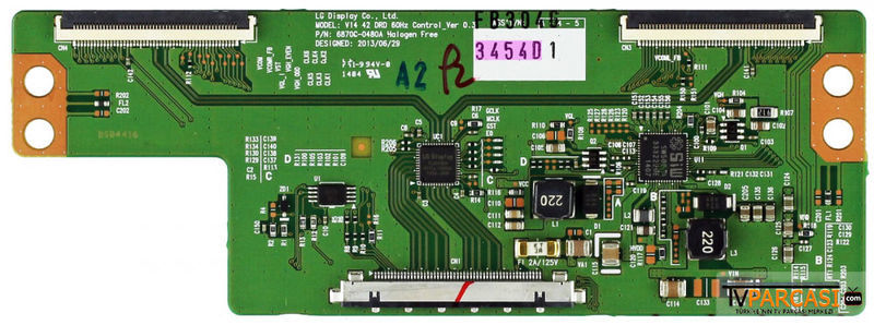 6871l-3454d, 3454d, 6870c-0480a, V14 42 Drd 60hz Control Ver 0.3, T-con Board, Lg Display, Lc420due-fga3, Lc420due-fgp2, 6091l-2652a