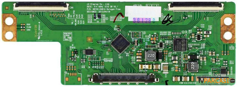  6871l-3812a, 6870c-0481a, T Con Board, Km0490ldlf10, Lcmla490k3ebr1041, Philips 49pfl4909/f7