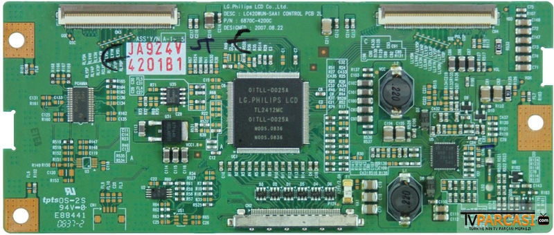  6871l-4201b, 4201b, 6870c-4200c, Lc420wun-saa1 Control Pcb 2l, T-con Board, Lg Philips, Lc420wue-saa1