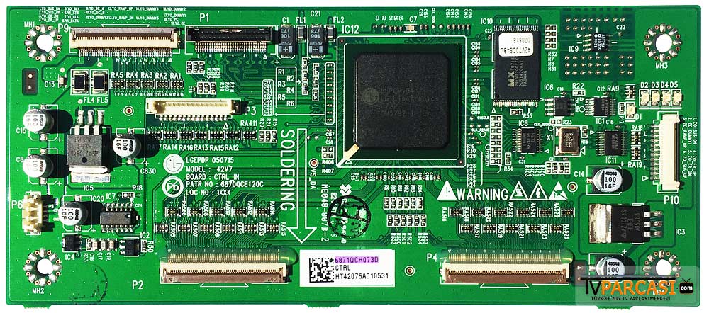  6871qch073d, 6870qce120c, 1-789-209-11, Lgepdp 050715, 42v7 Ctrl In, Pdp42v7, Main Logic Ctrl Board
