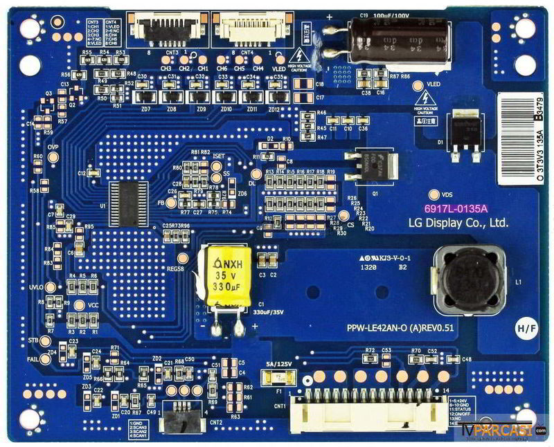  6917l-0135a, Ppw-le42an-o, (ppw-le42an-o(a), Ppw-le42an-o (a) Rev0.51, Lc420eun-pff1