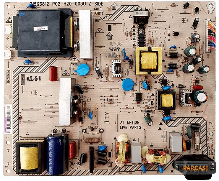 715G3812-P02-H20-003U, PWTVAQG1GPR1, 996510033291, Philips 42PFL3405-12 ...