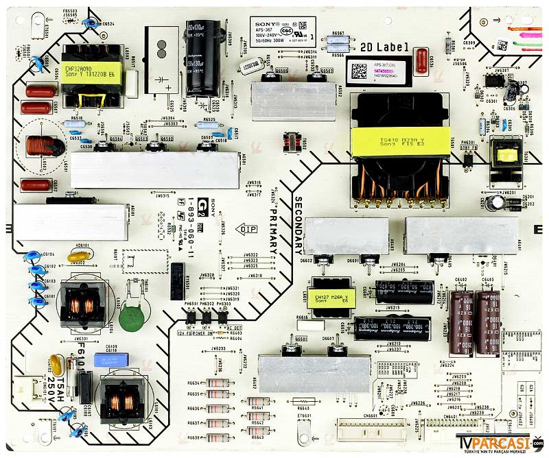  Aps-367, 1-893-060-11, Aps-367(ch), 147456511, 4-527-609-01, Sony Kdl-60w840b, Sony Kdl-60w850b, Sony Kdl-60w855b