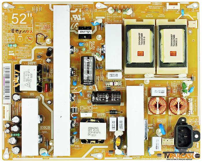  Bn44-00343b, I52f1_ahs, Ltf520hb10-a01, Samsung Le52c530f1