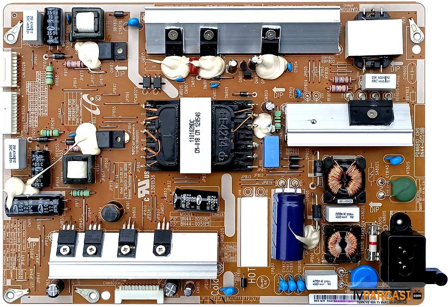  Bn44-00518b, Pd46b1d_chs, Samsung Ue46es6140w, Ue46es63000 Power Board