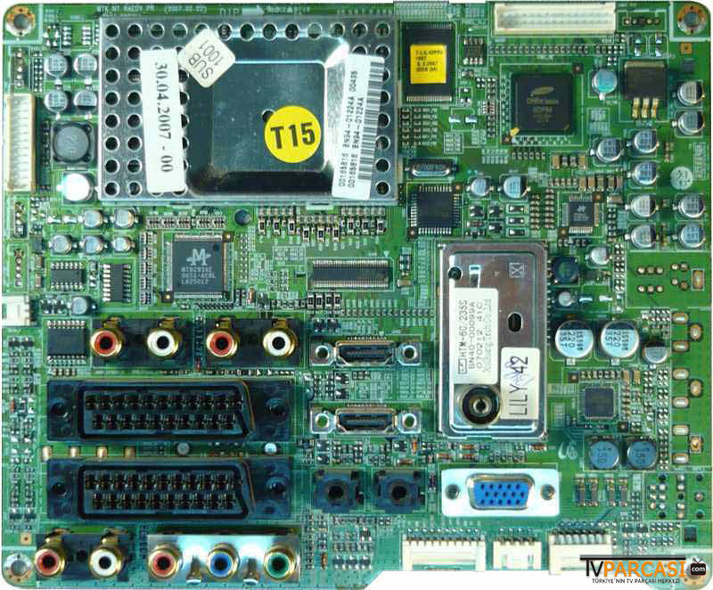 BN94-01224A, BN41-00876A, Main Board, S42AX-YB03, Samsung PS42C91HX