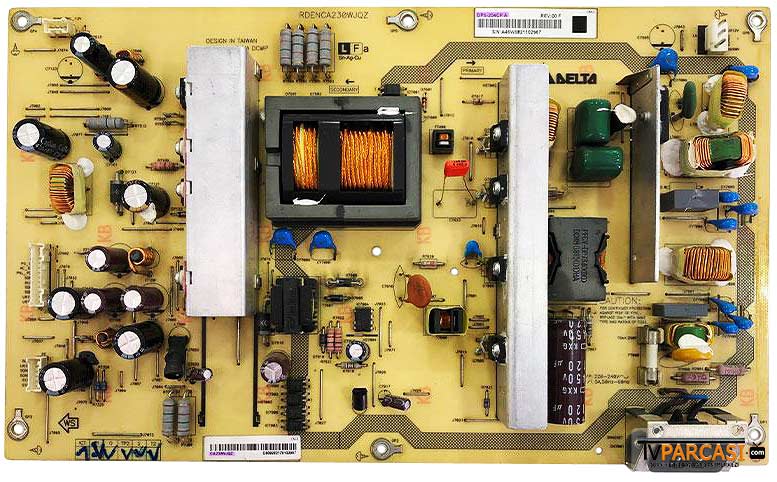  Dps-204cp, Rdenca230wjqz , Ca230wjqz, Dps-204cp A, Sharp Power Board, Sharp Lc-37xl8e, Sharp Lc-37x20e