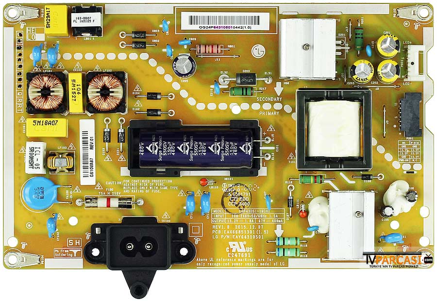  Eay64310501, Eax66851301(1.5), Lgp43ds1-16ch1, Lc430due-fja1, Lg 43lh570v, Lg 43lh590v