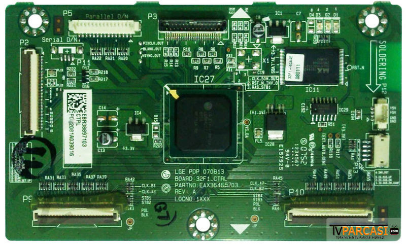  Ebr38897103, Eax36464503, 32l1 Ctrl, 32f1_ctrl, Logic Board, Ctrl Board, Lg, Pdp32f1, Pdp32f1y031