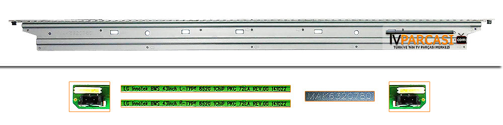  Lg Innotek Bms 43inch R-type 8520 1chip Pkg 72ea Rev.00 141022, Lg Innotek Bms 43inch L-type 8520 1chip Pkg 72ea Rev.00 141022, Mak63207801, Hc430eun-sles2-5112, Hc430eun-sles8-5112, Lg 43lh541v, Lg 43lh560v