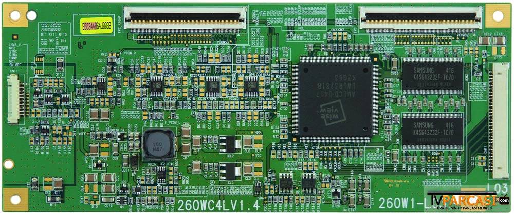  260wc4lv1.4, 260w1-l03, Lj94-00344a, T Con Board, Samsung, Lta260w01-l03 