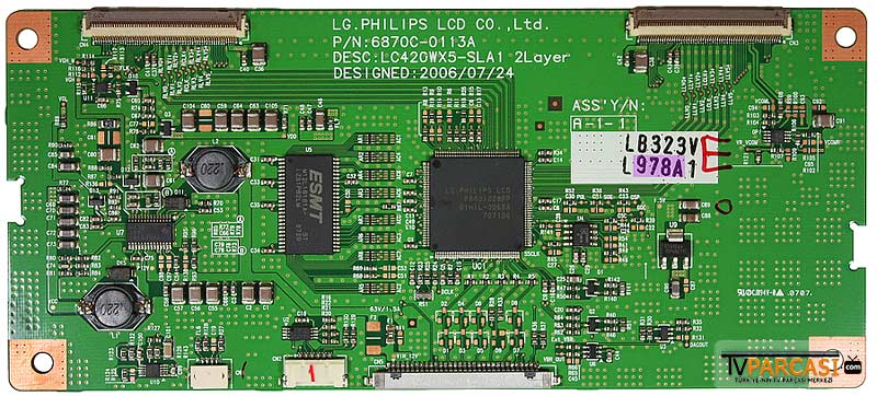  6871l-0978a, 978a, 6870c-0113a, Lc420wx5-sla1 2layer, T-con Board, Lg Philips, Lc420wx5-sla1